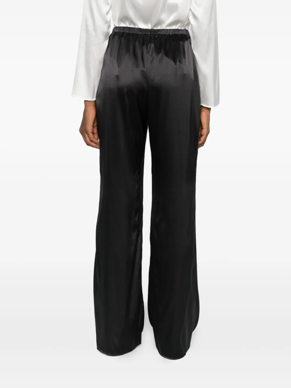 Purotatto Broek met elastische tailleband Zwart