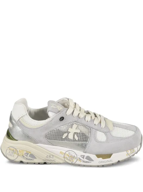 Premiata Mased mesh-panel suede sneakers