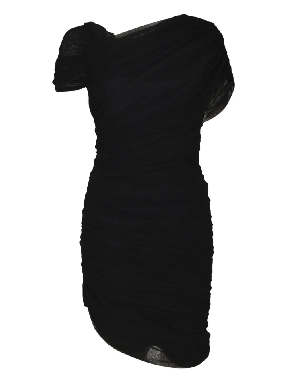 CHIARA BONI La Petite Robe Asymmetrische mini-jurk Zwart