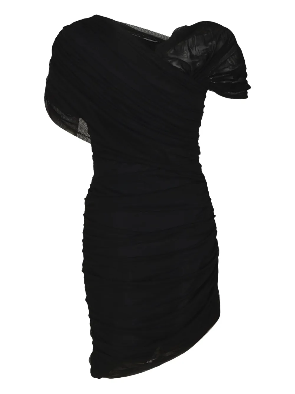 CHIARA BONI La Petite Robe Asymmetrische mini-jurk Zwart