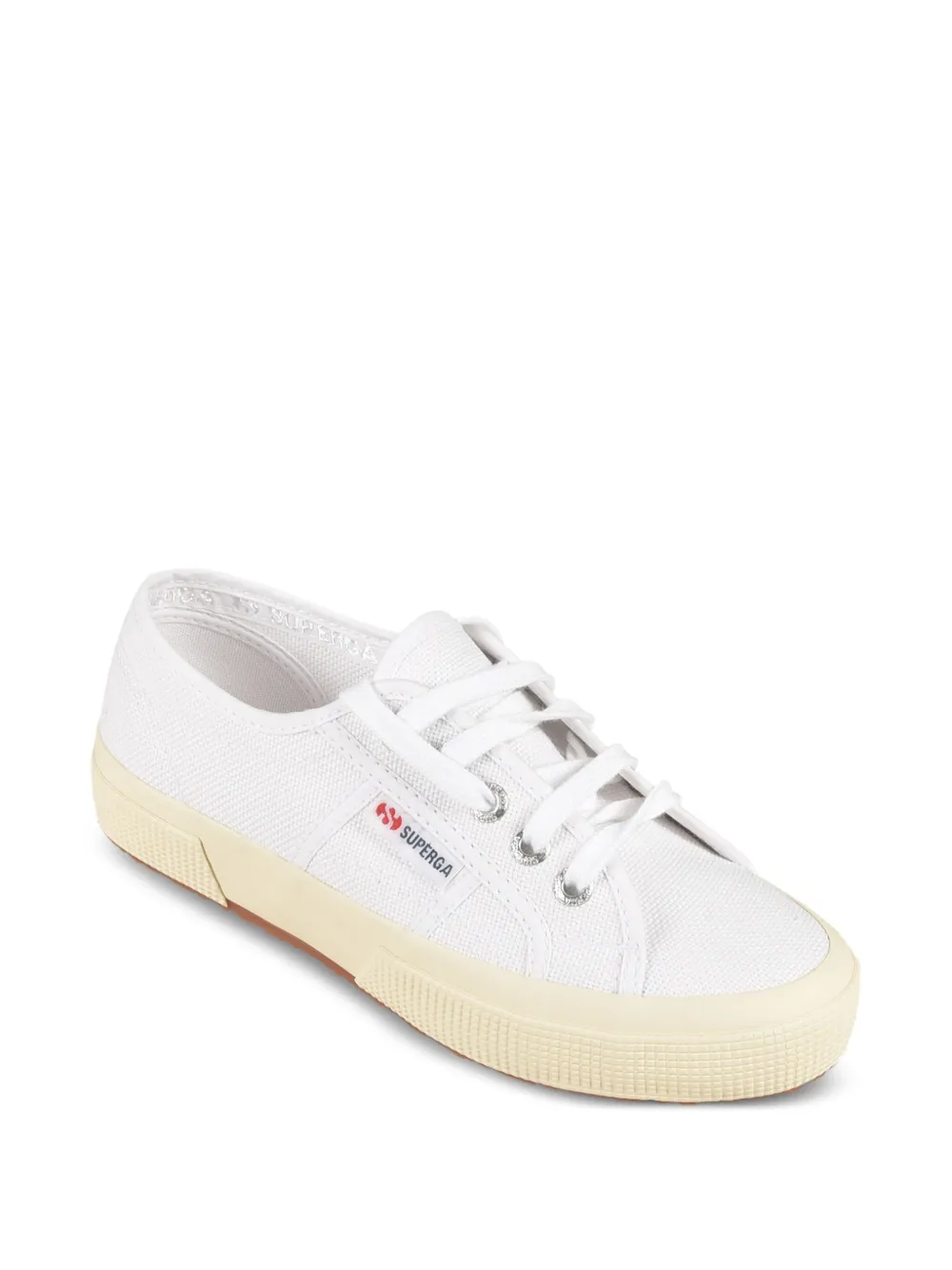 Superga lace-up canvas sneakers White