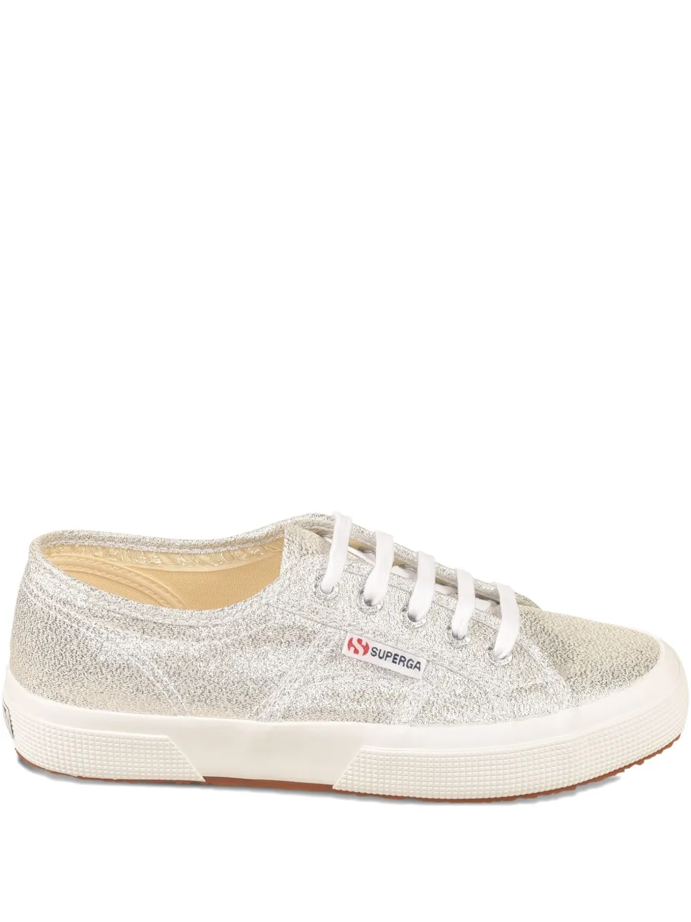 Superga glitter lace-up sneakers Silver