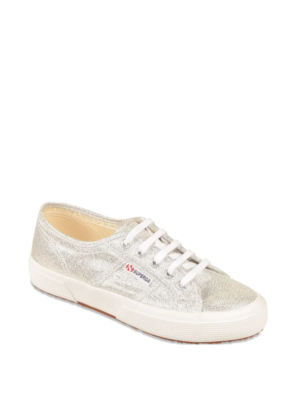 Superga glitter lace-up sneakers Silver