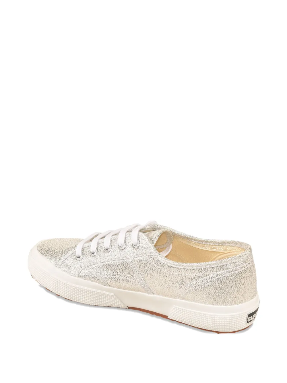 Superga glitter lace-up sneakers Silver