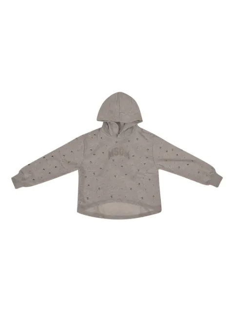 MSGM Kids hooded embellished hoodie