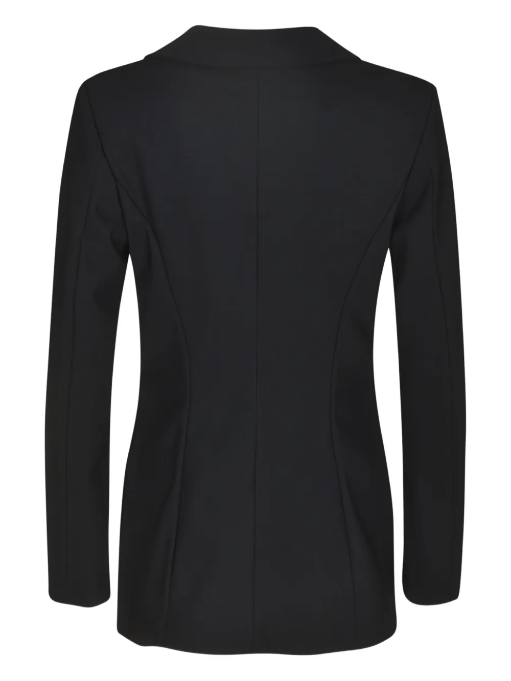 CHIARA BONI La Petite Robe Blazer met enkele rij knopen en puntige revers Zwart