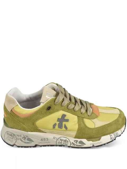 Premiata suede leather panelled sneakers