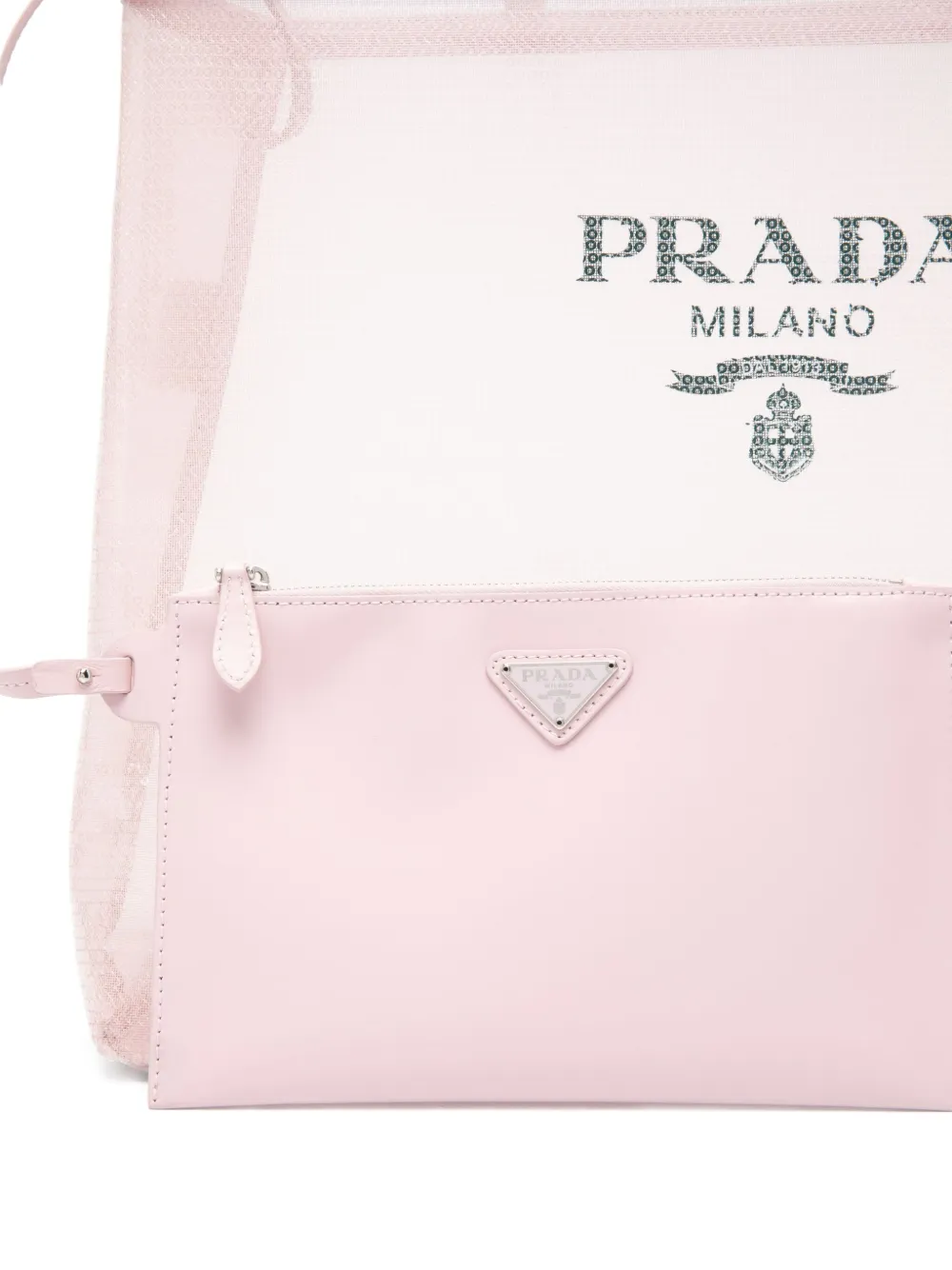 Prada Shopper met logoprint Roze