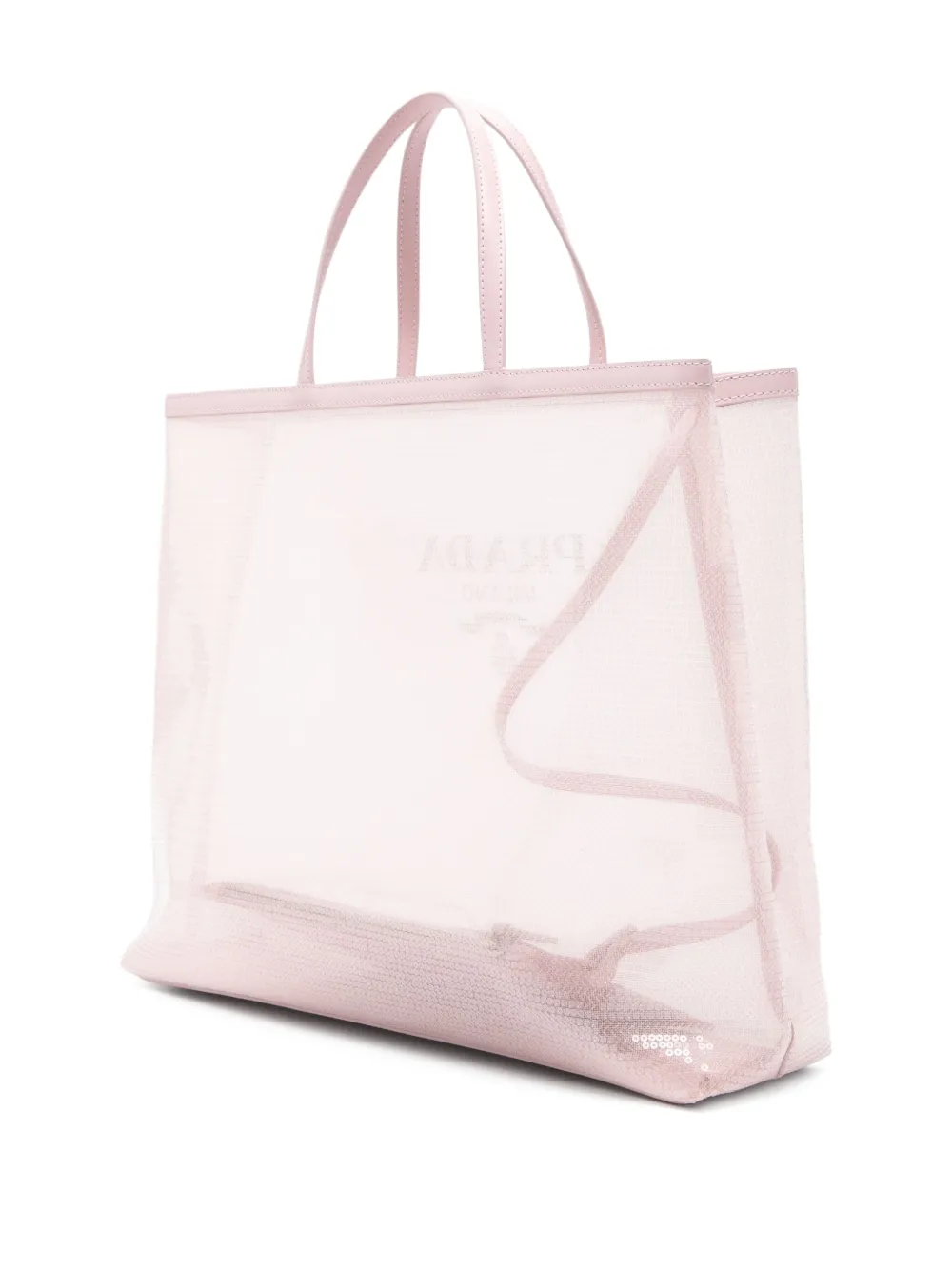 Prada Shopper met logoprint Roze