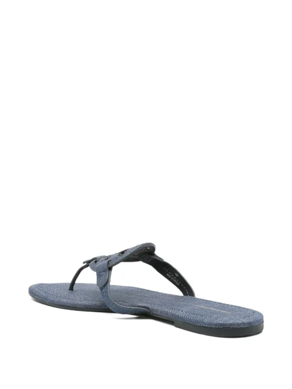 Tory Burch Miller double-T Sandals | Blue | FARFETCH