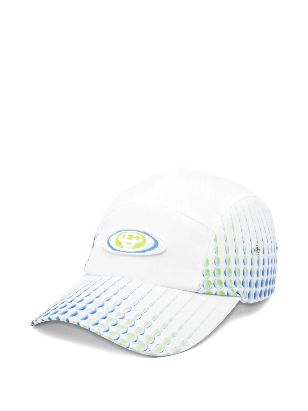 Casablanca logo-appliqué patterned baseball cap - Weiß