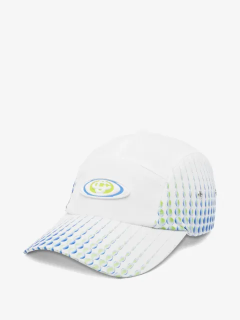 Casablanca logo-appliqué patterned baseball cap
