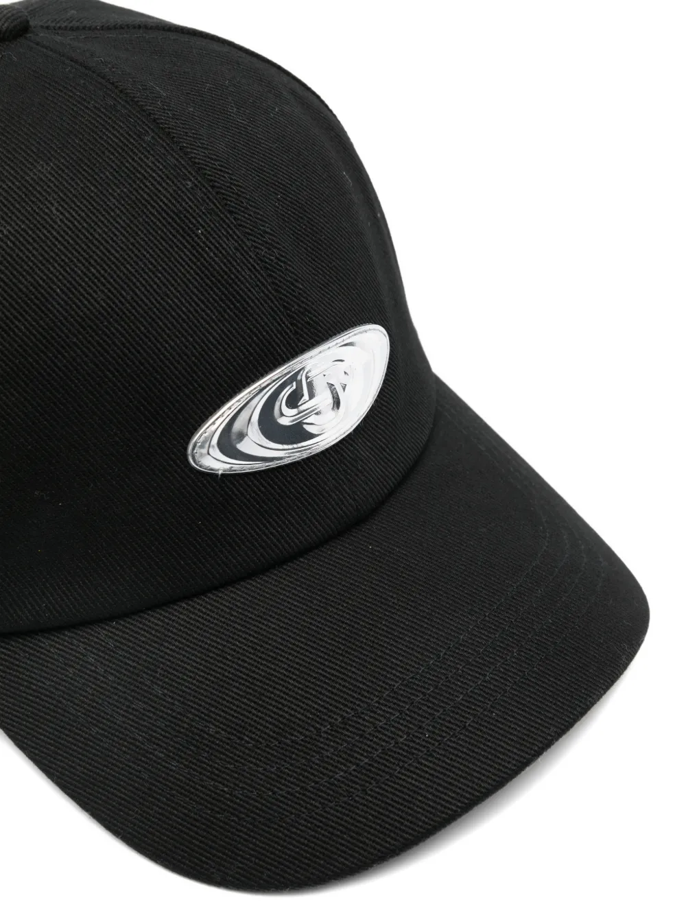 Casablanca warped-logo Baseball Cap | Black | FARFETCH JO