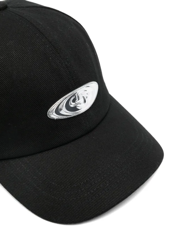 Casablanca warped-logo Baseball Cap | Black | FARFETCH JO