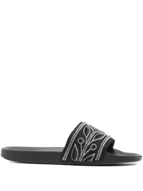 Casablanca embroidery slide sandals