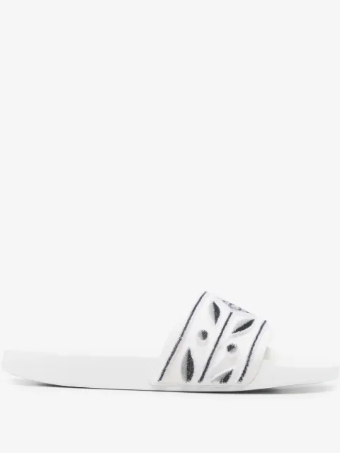 Casablanca embroidered slides