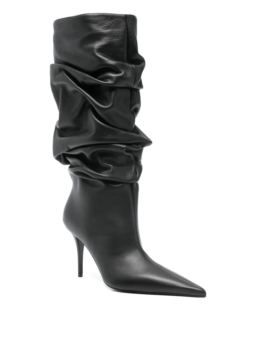 Amina Muaddi Anok Heeled Ankle Boots In Black