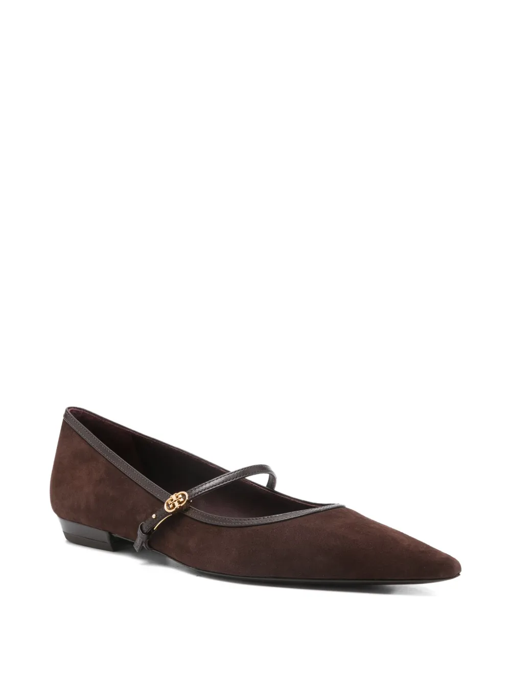 Tory Burch suede ballet flats 200 DARK COCOA DARK COCOA