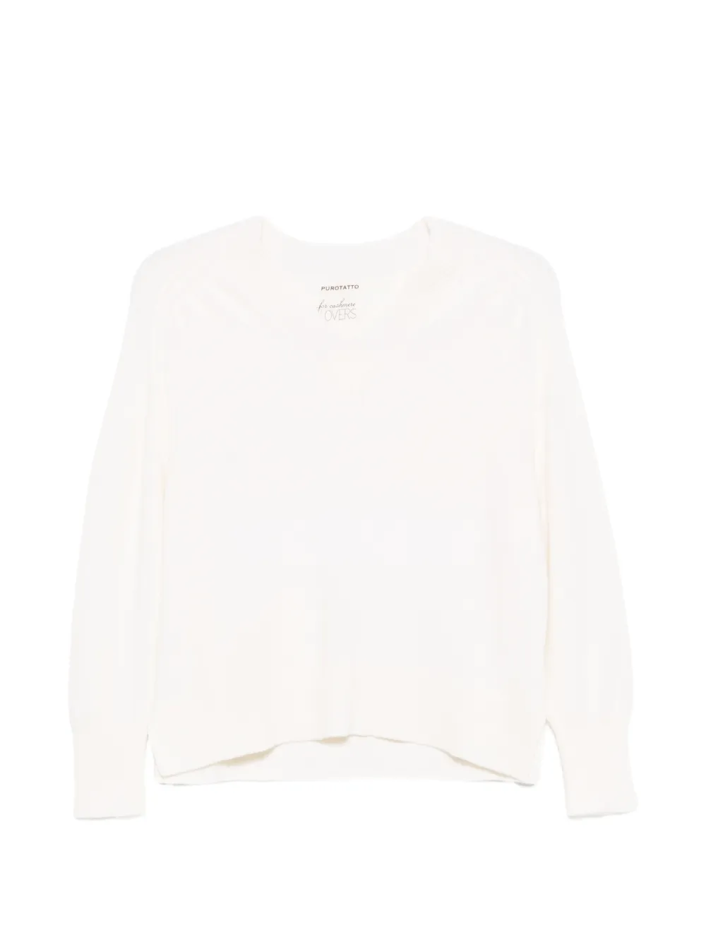 Purotatto V-neck sweater - Bianco