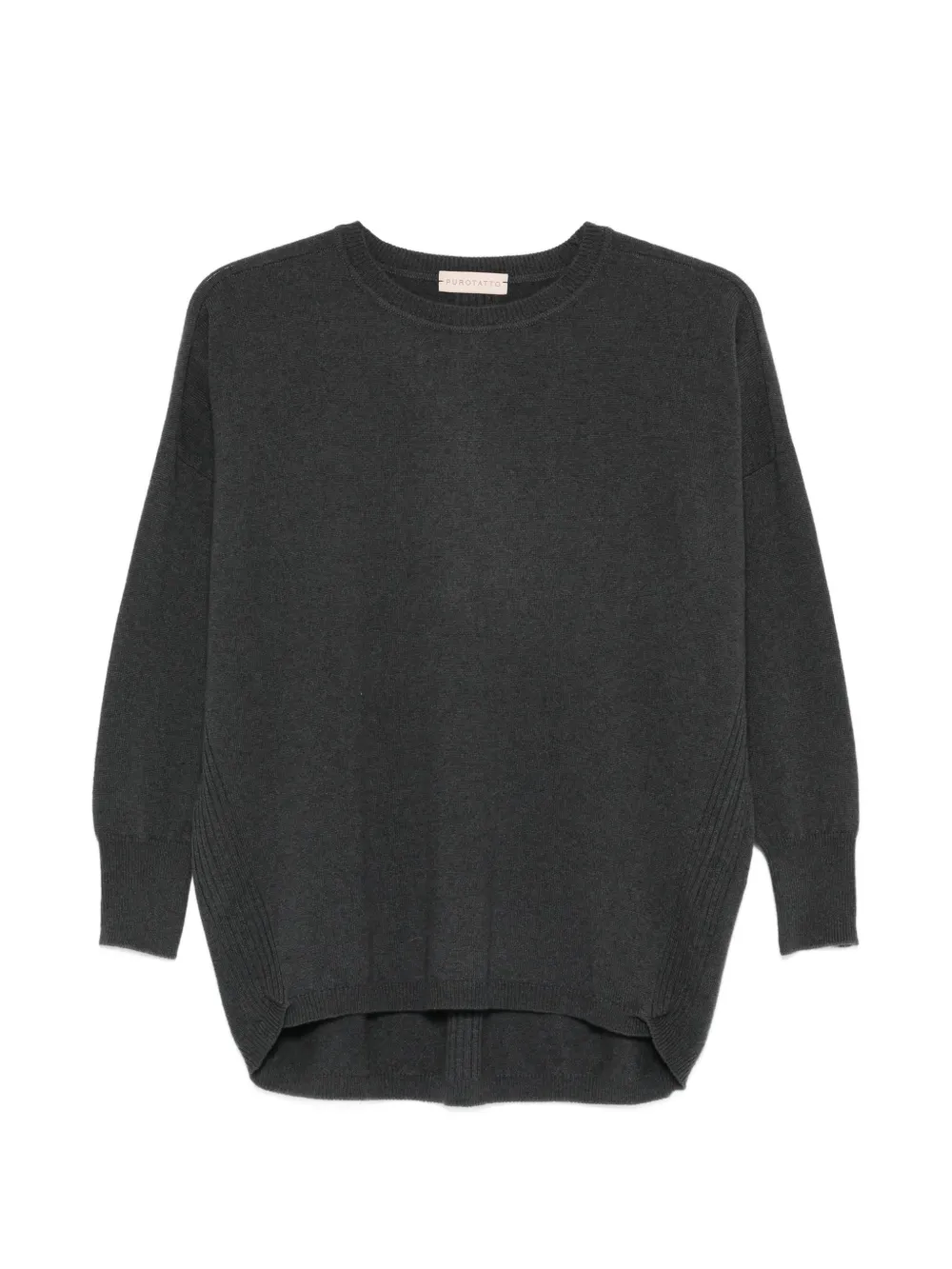 Purotatto boxy sweater - Grau