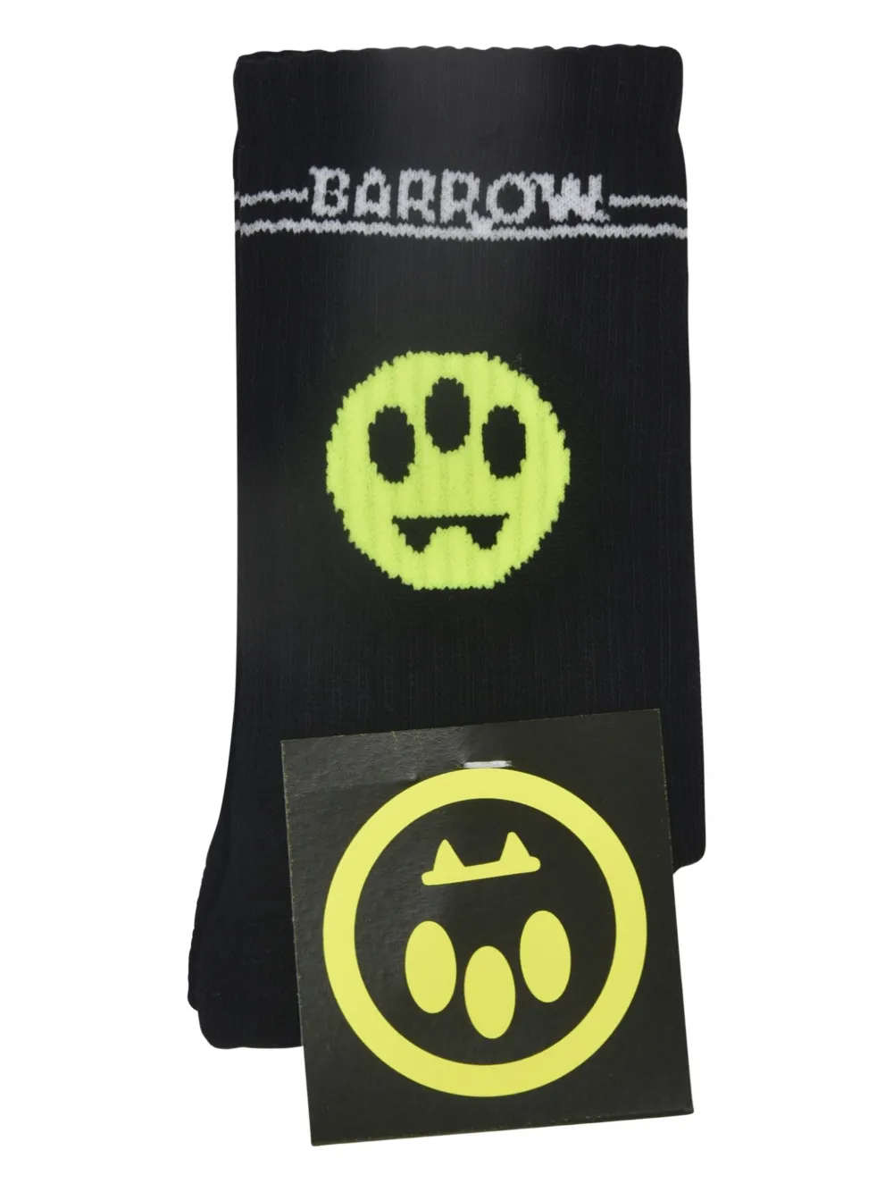 Barrow kids Smiley face-print socks | Black | Image 1