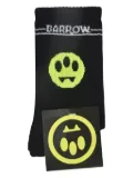 Barrow kids Smiley face-print socks - Black