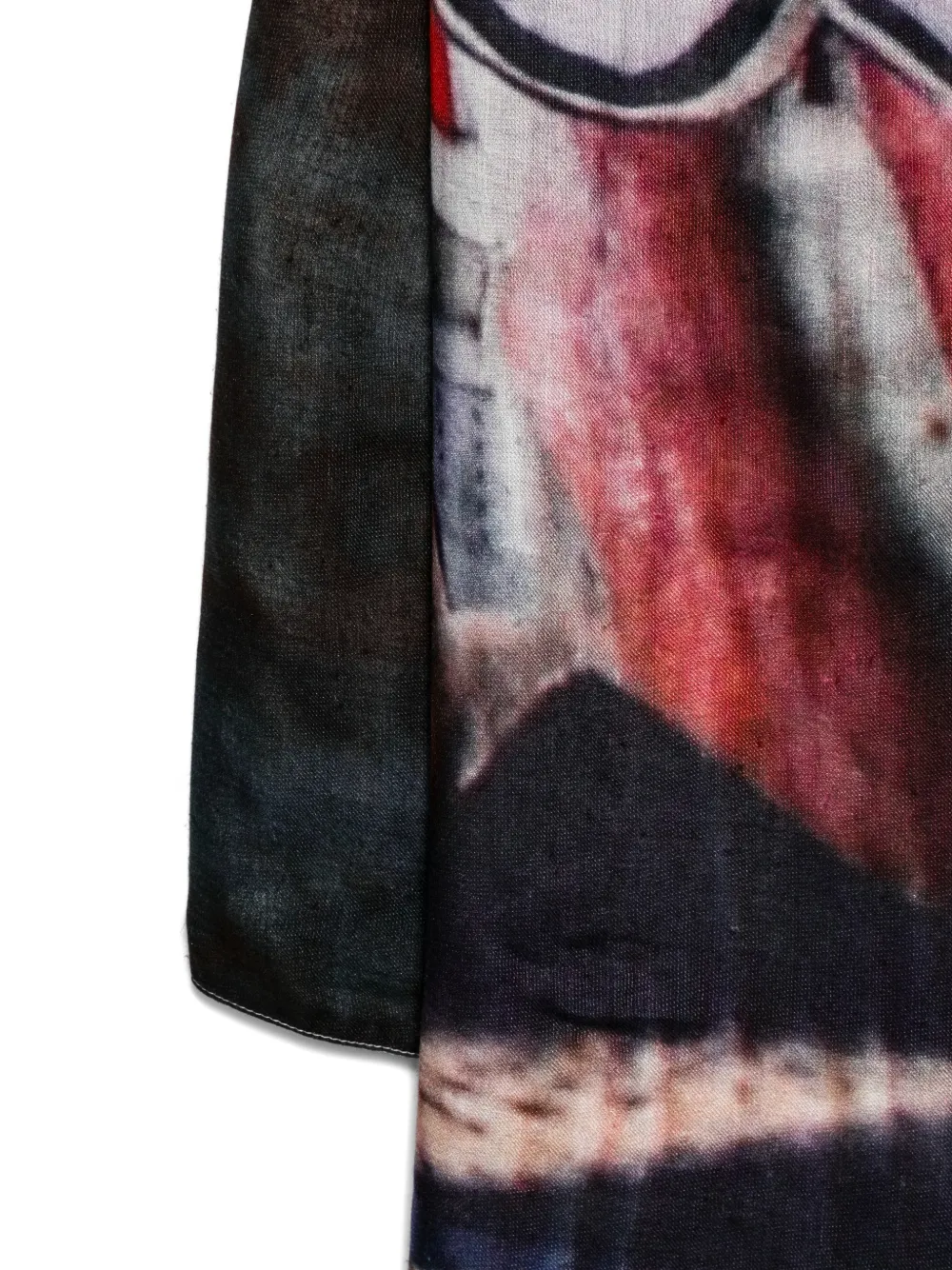 TALKING WALLS printed scarf - Beige