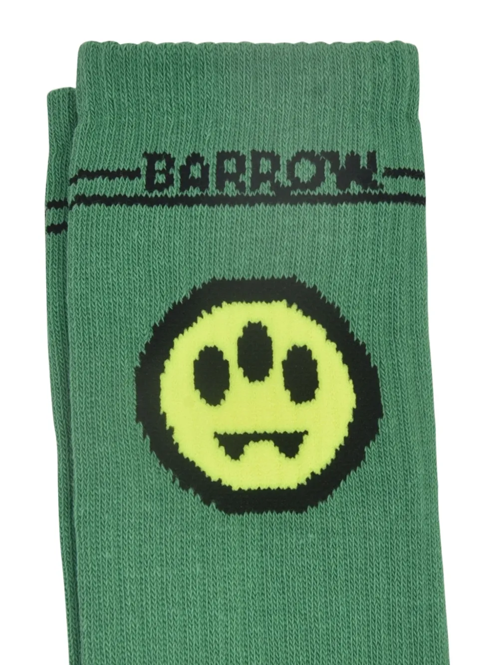 Barrow kids logo-jacquard socks | Green | Image 1