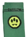 Barrow kids logo-jacquard socks - Green