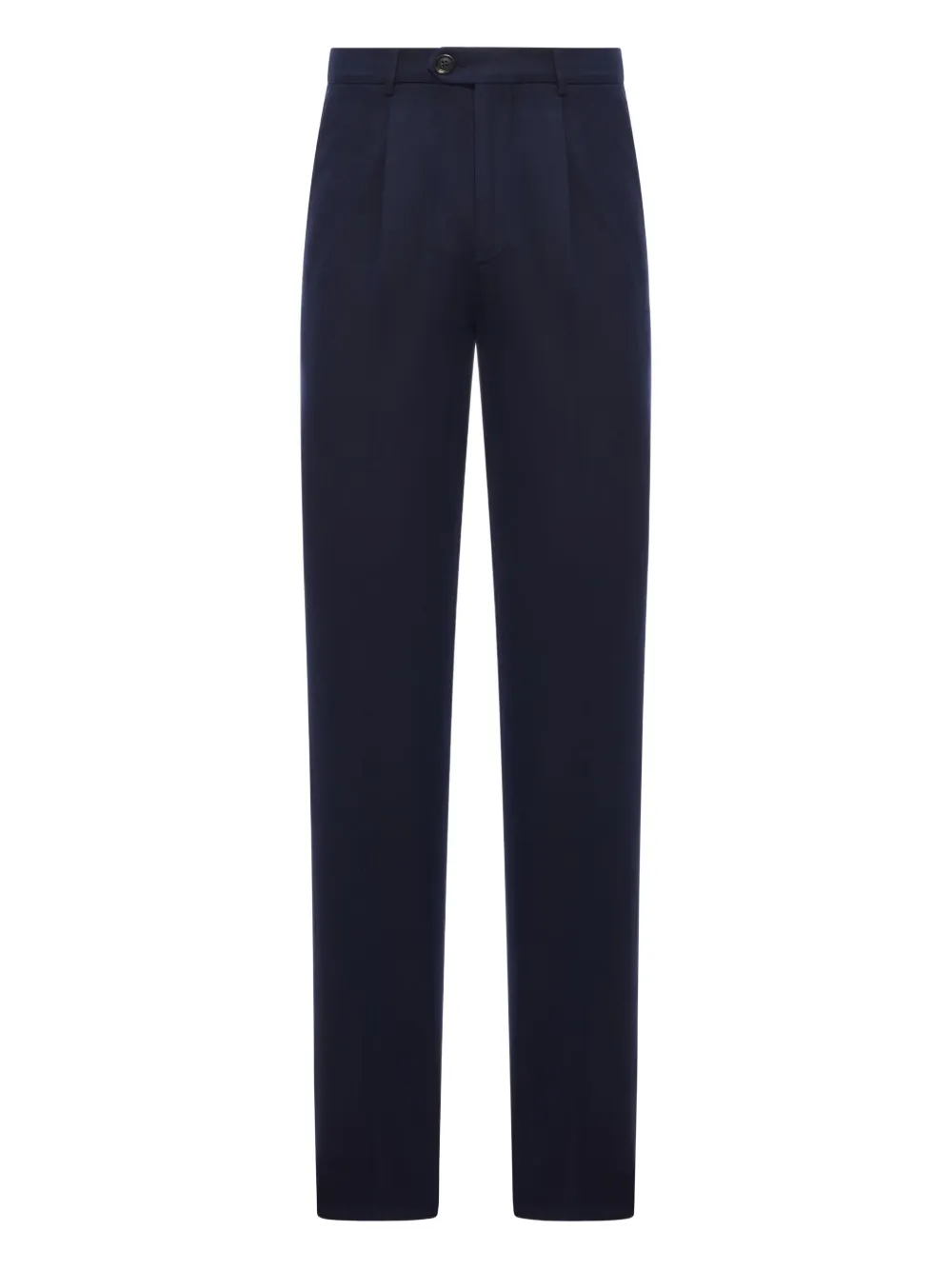 Brunello Cucinelli pleated cotton trousers | Blue | Image 1