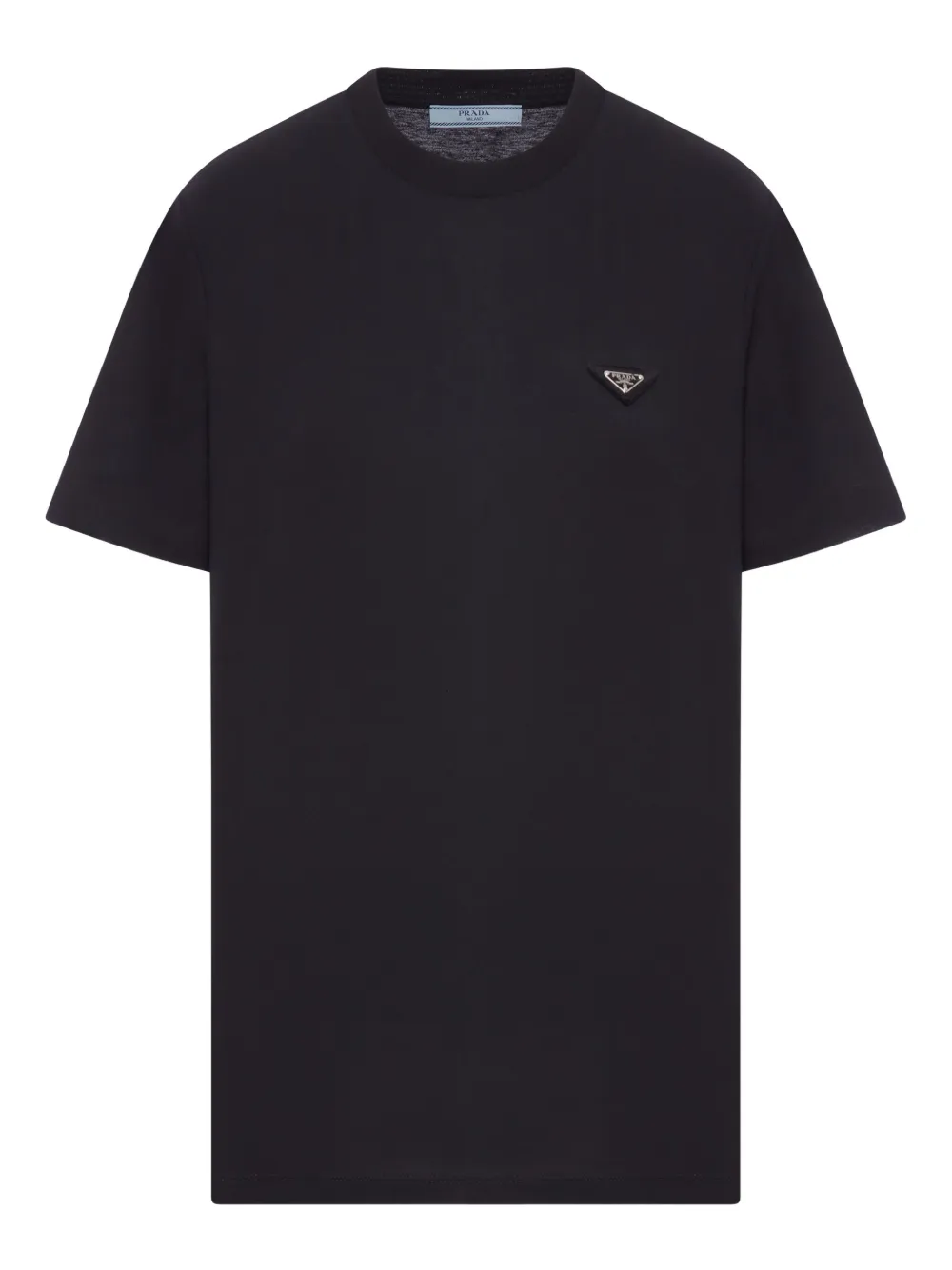 Prada T-shirt met logo Zwart