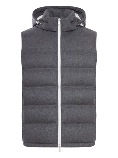 Brunello Cucinelli hooded quilted gilet