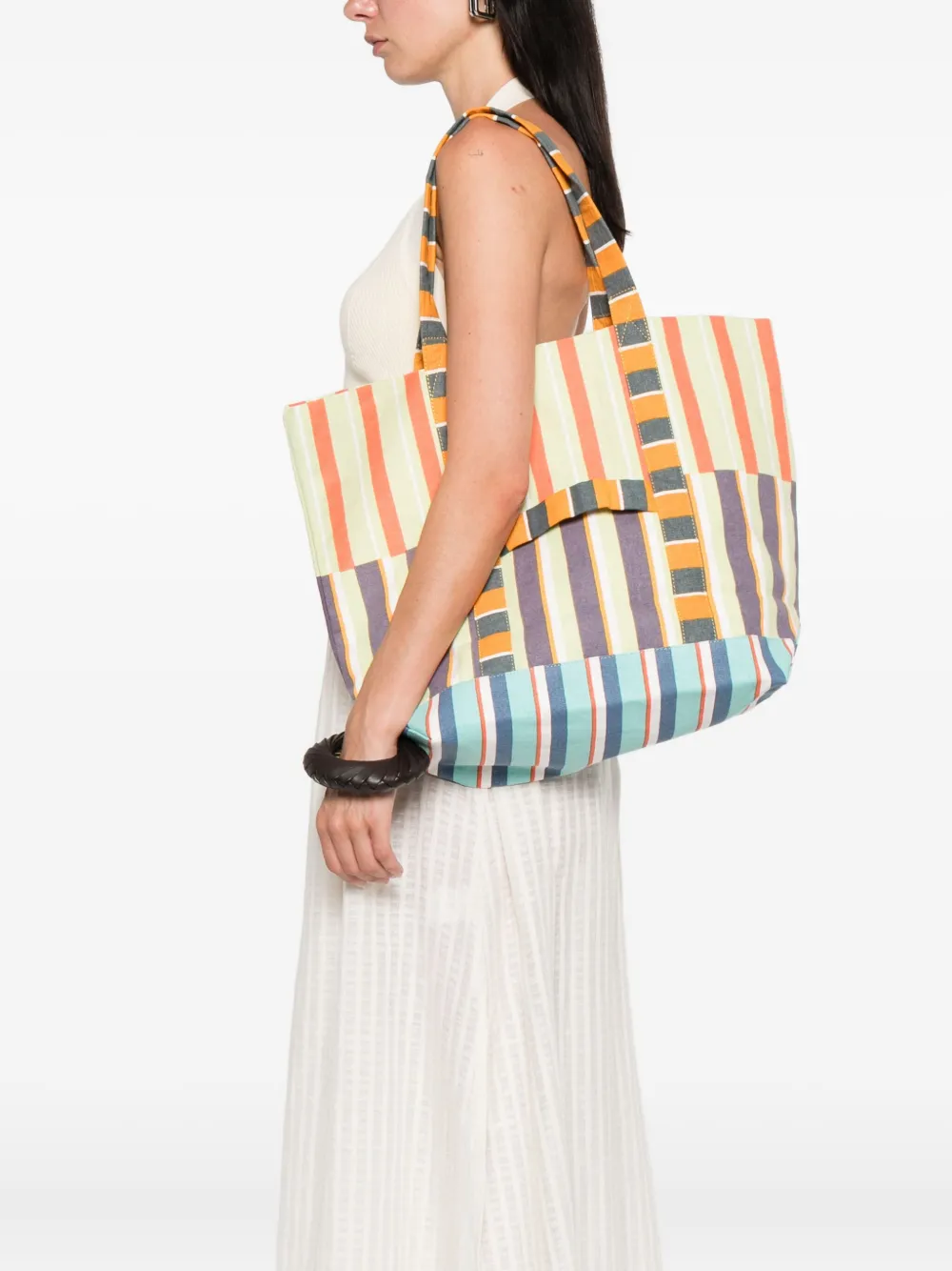 Épice striped panel tote bag | Image 2