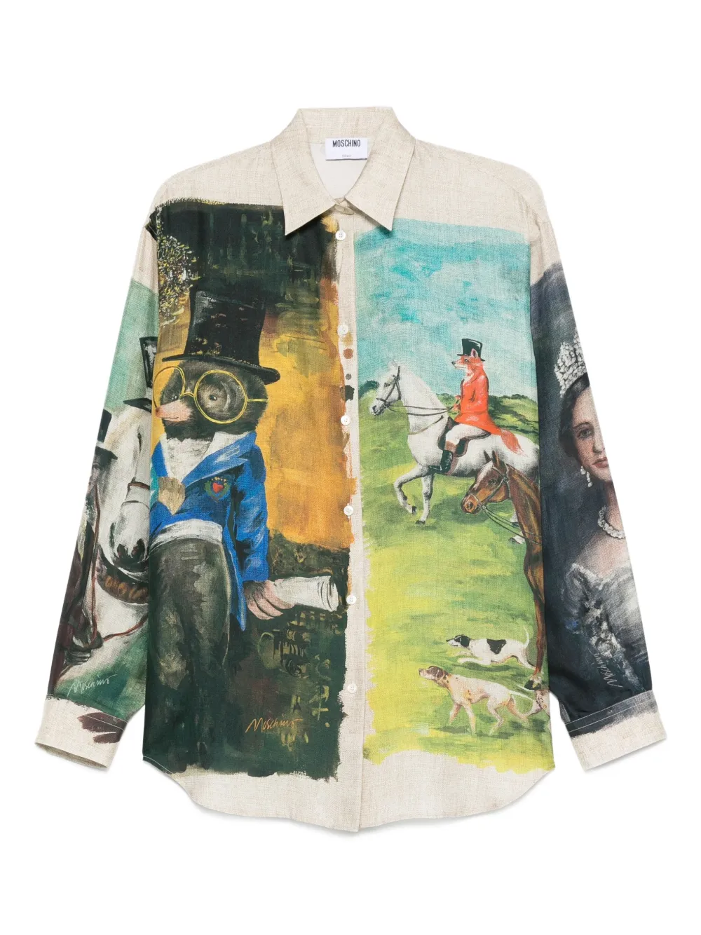 print silk shirt