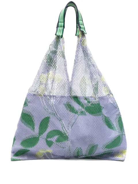 Épice floral-print mesh tote bag