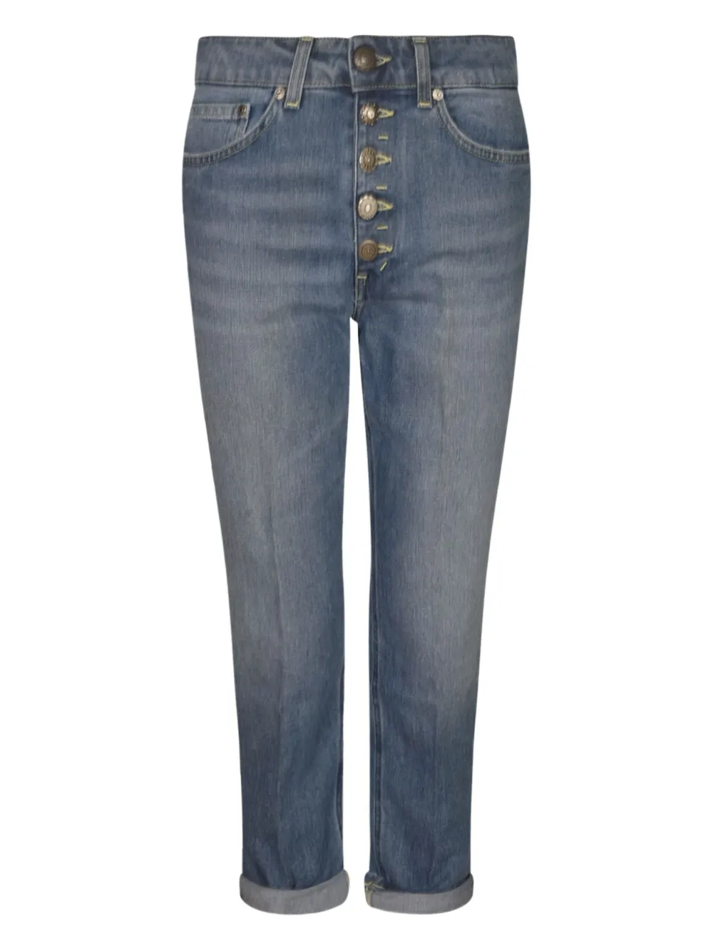 DONDUP Jeans met logopatch Blauw