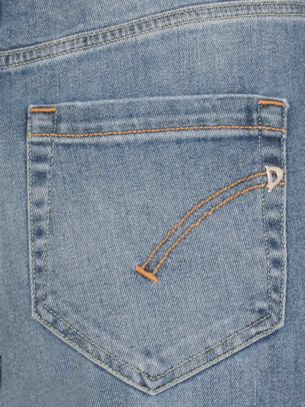 DONDUP Jeans met logopatch Blauw