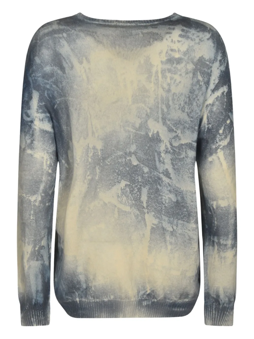 Avant Toi Trui met tie-dye print Beige