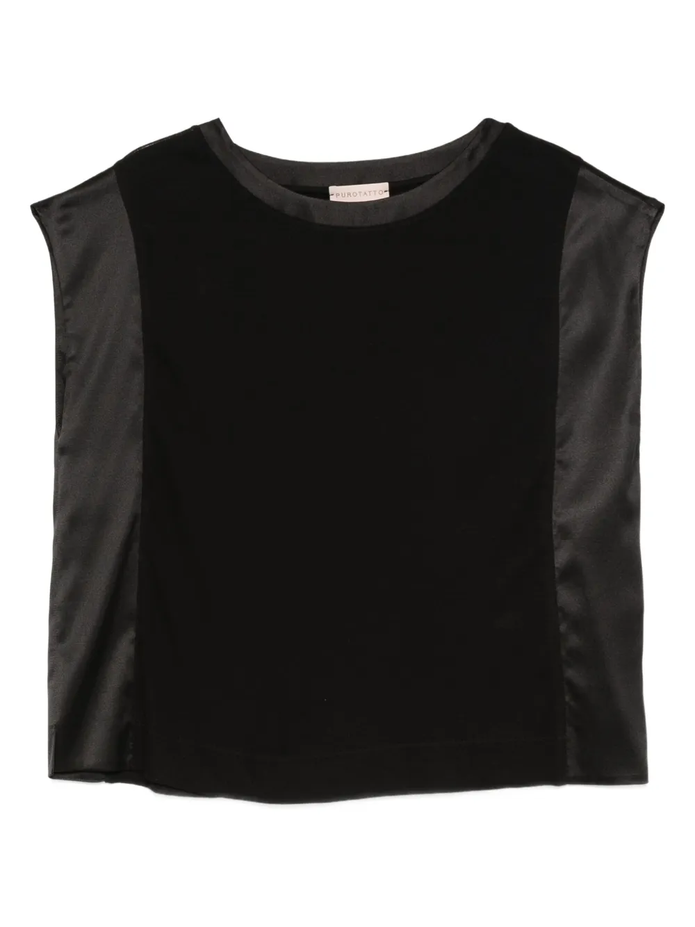 Purotatto velvet panel top | Black | Image 1