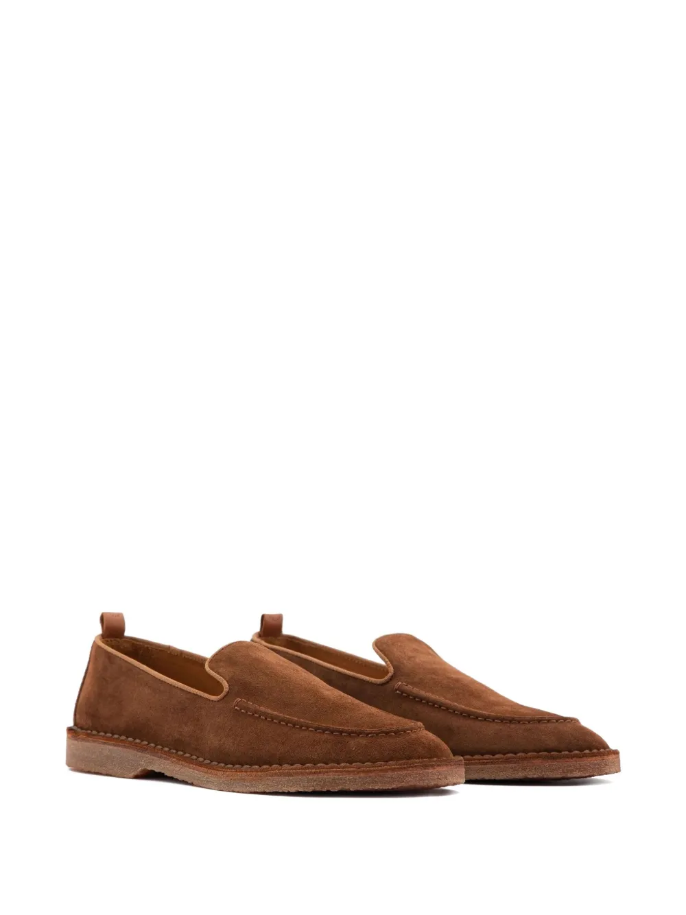 Buttero suede flat loafers - Bruin