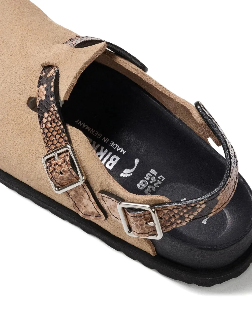 Birkenstock Tokio II Lined 1774 buckle mules Neutrals