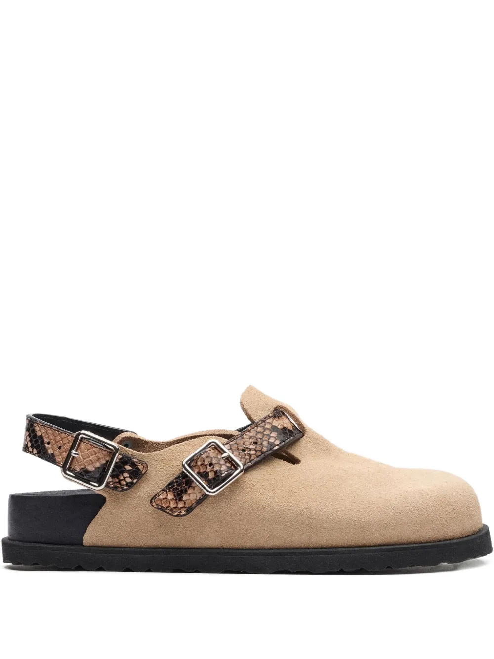 Birkenstock Tokio II Lined 1774 buckle mules Neutrals