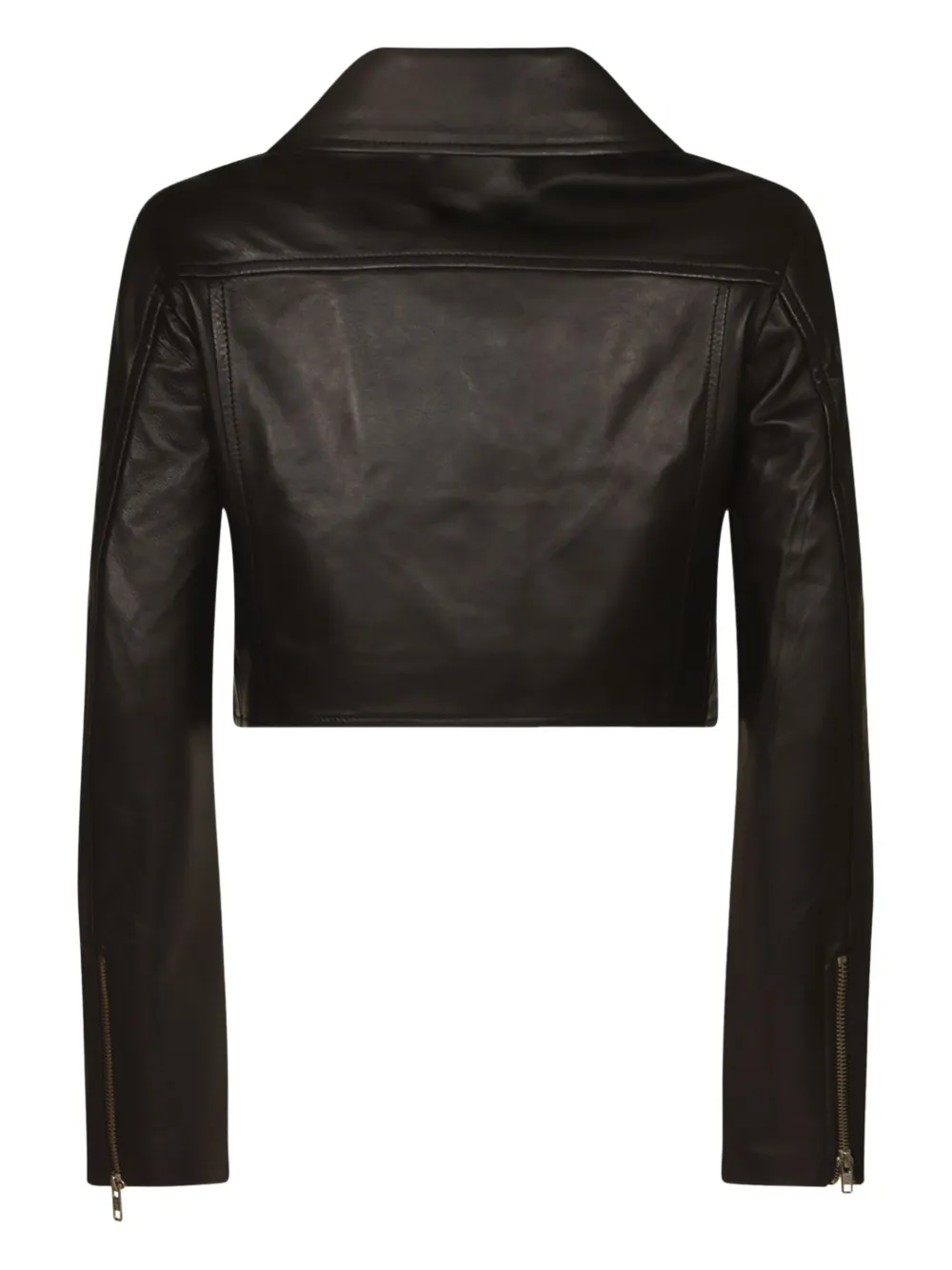 Sword cropped zip-front leather jacket | Leather Jackets | Image 2
