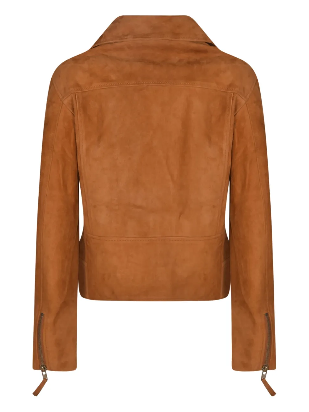Sword 6.6.44 Zip-fastening Suede Jacket In Brown