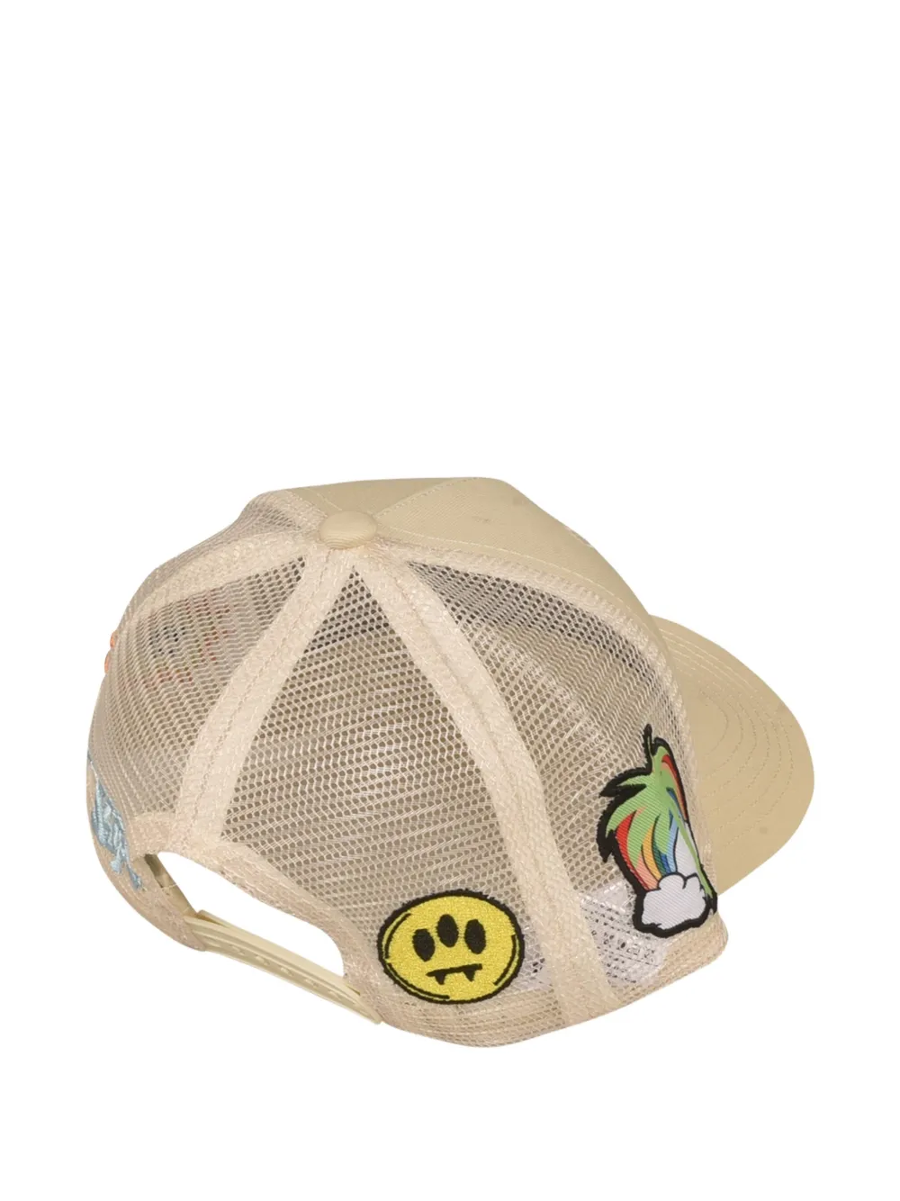 Barrow kids Truckerpet met geborduurd logo en mesh vlak Beige
