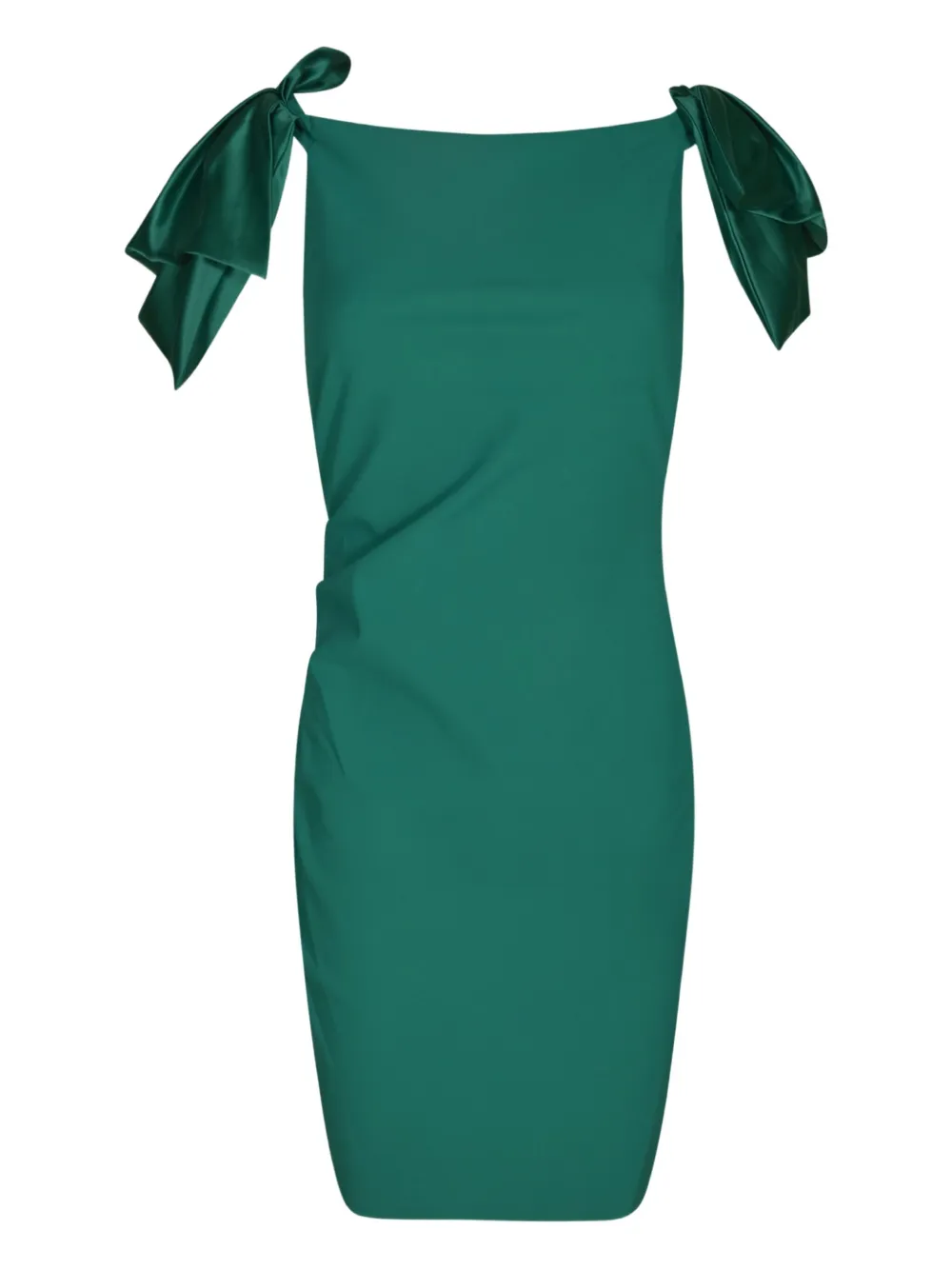 CHIARA BONI La Petite Robe Mini-jurk met strikdetail Groen