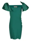 CHIARA BONI La Petite Robe bow-detail mini dress - Green
