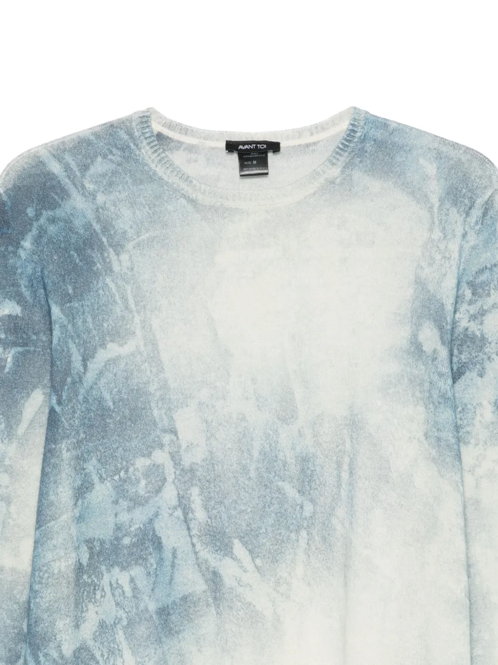 Avant Toi Trui met tie-dye print Blauw