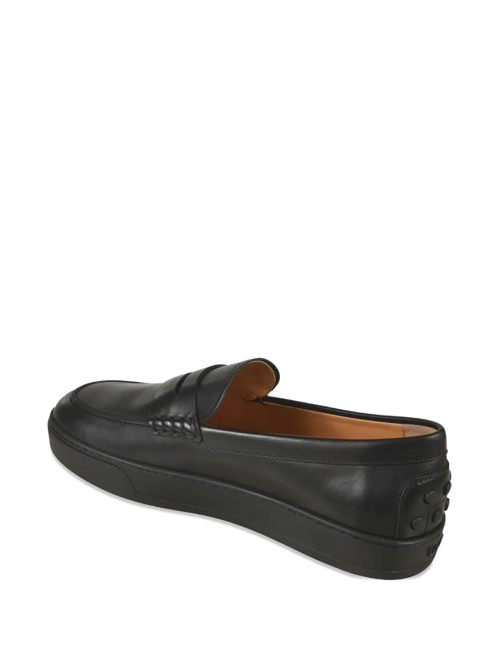 Tod's leather loafers Black