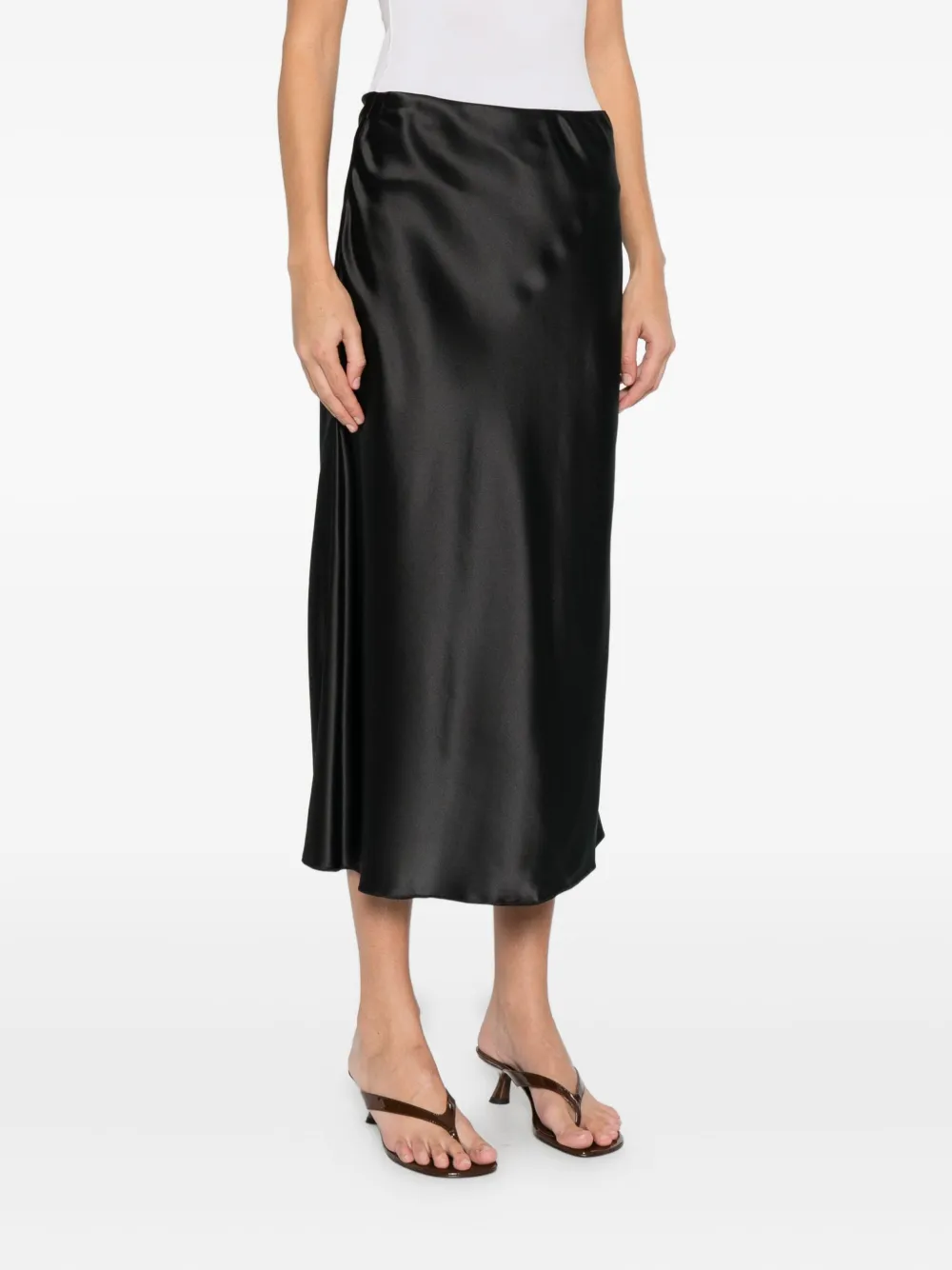 Purotatto High-waisted Skirt In Black